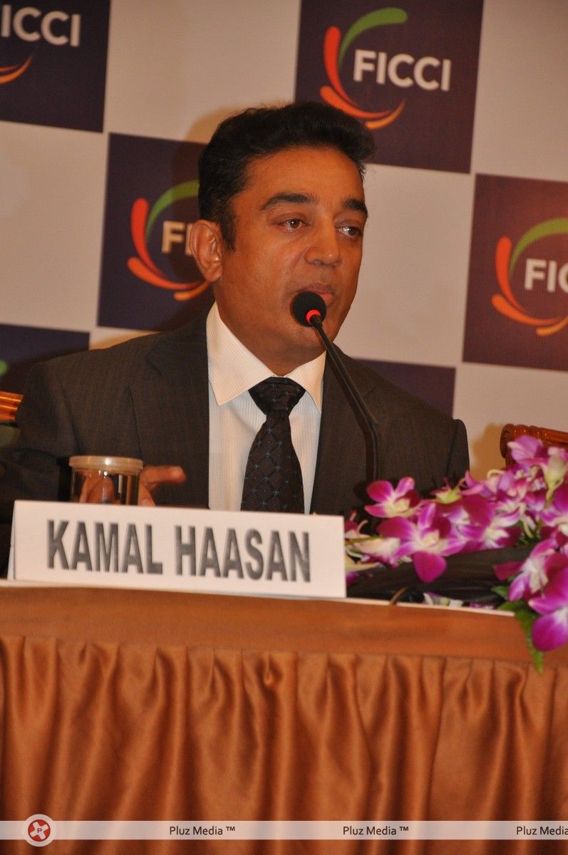 Kamal Haasan - Kamal Hassan at Federation of Indian Chambers of Commerce & Industry - Pictures | Picture 133379